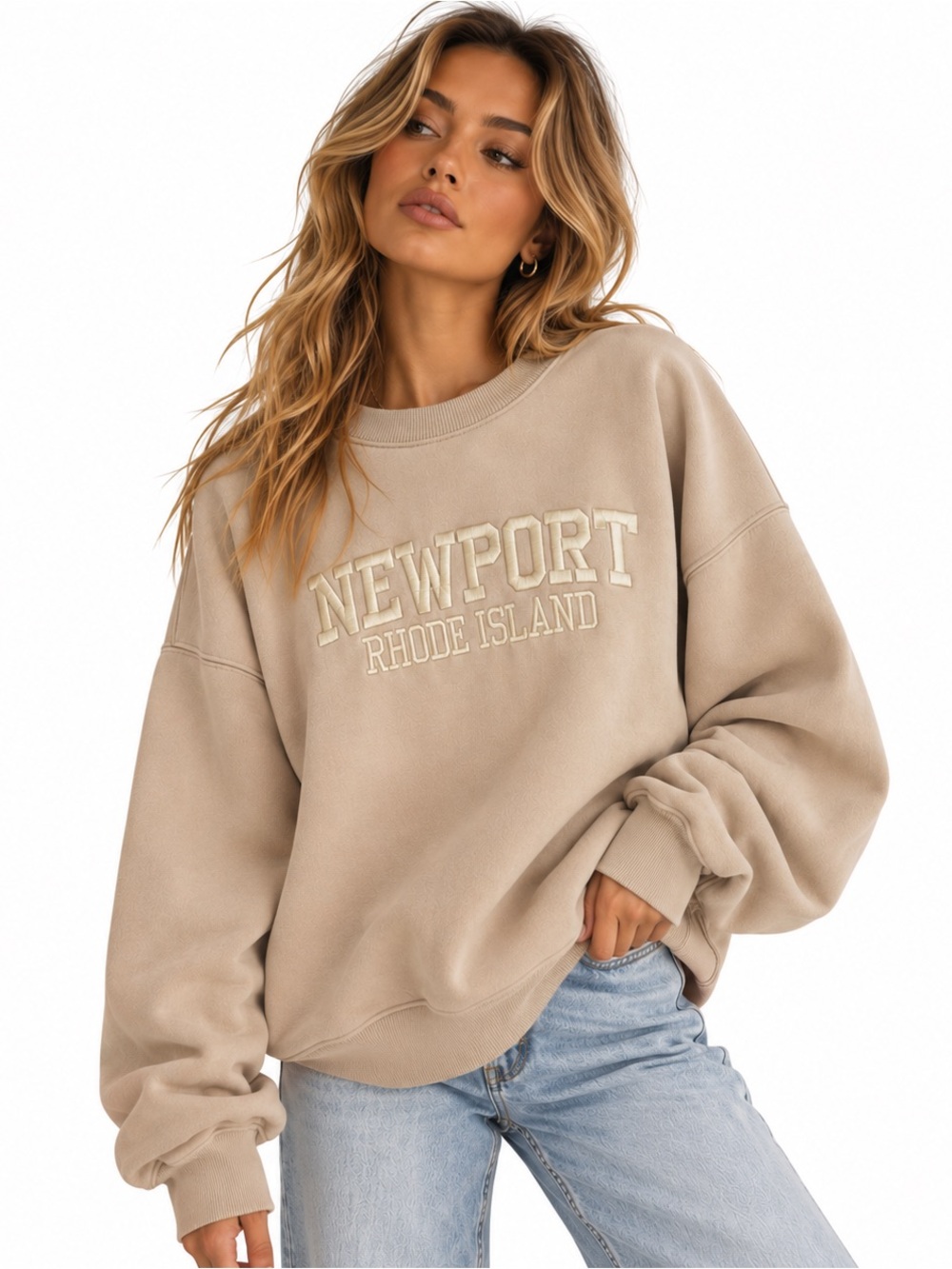 Princess Polly Newport Rhode Island Oversized Sweatshirt - Picture 6 of 7